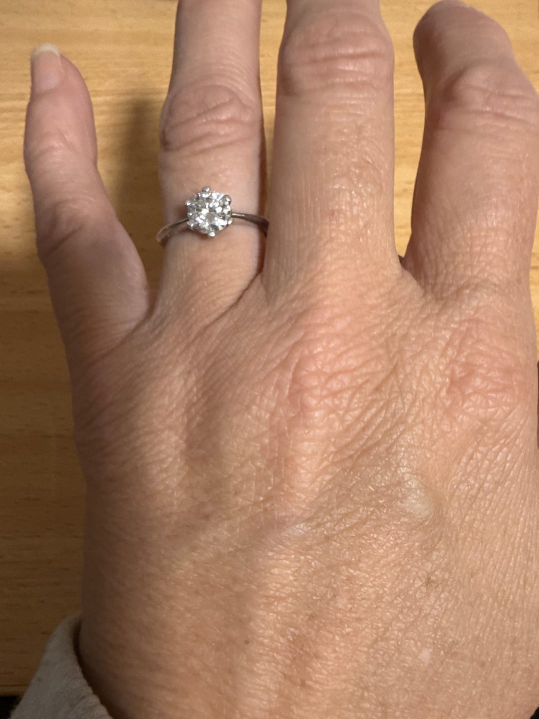 Customer photo review of 1 ct The Devotion Moissanite Diamond Ring