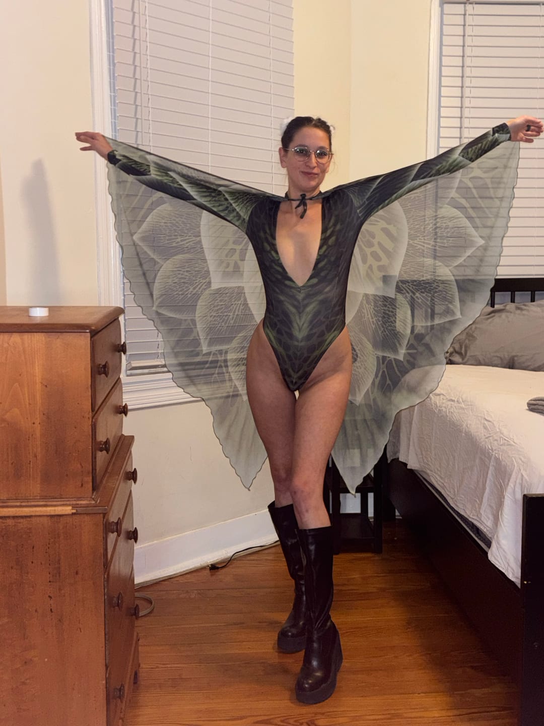 Customer photo review of Fae Ivy Large Leotard Set