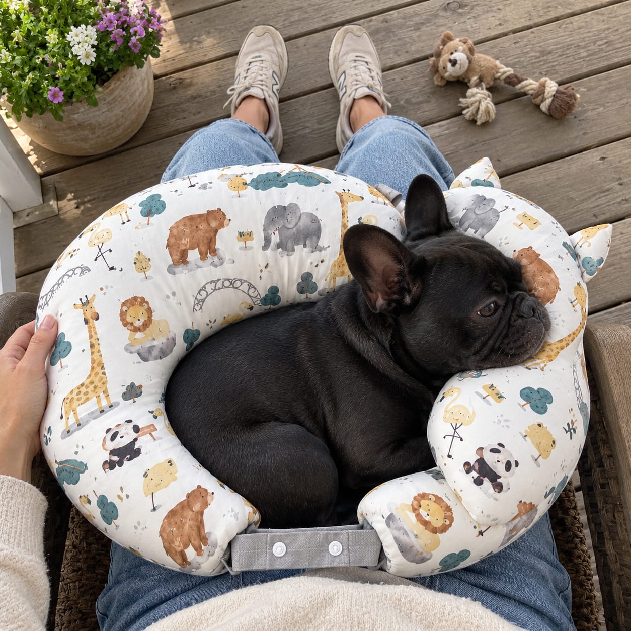 Customer photo review of TravelDog® - Cozy Lap Pillow