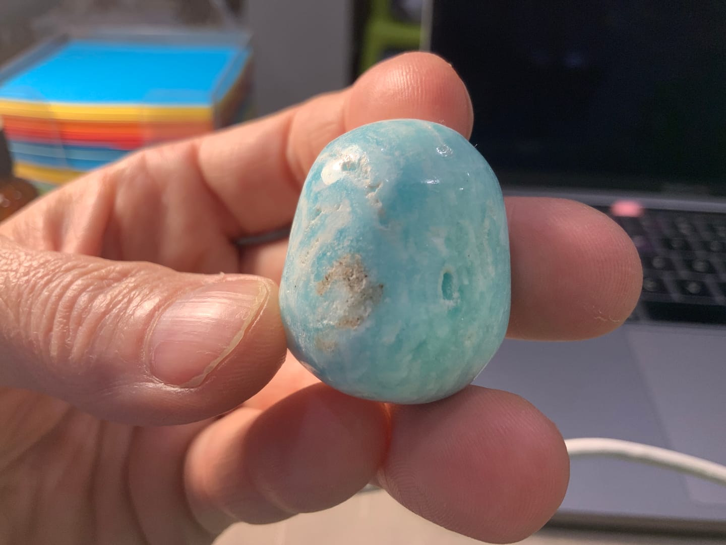Customer photo review of Aragonite Bleue