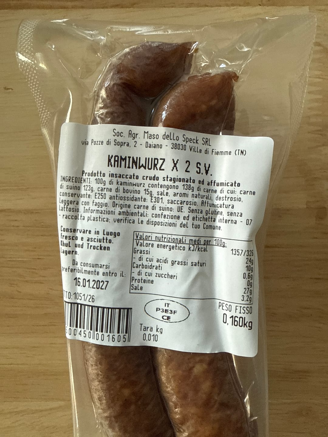 Customer photo review of Kaminwurzen