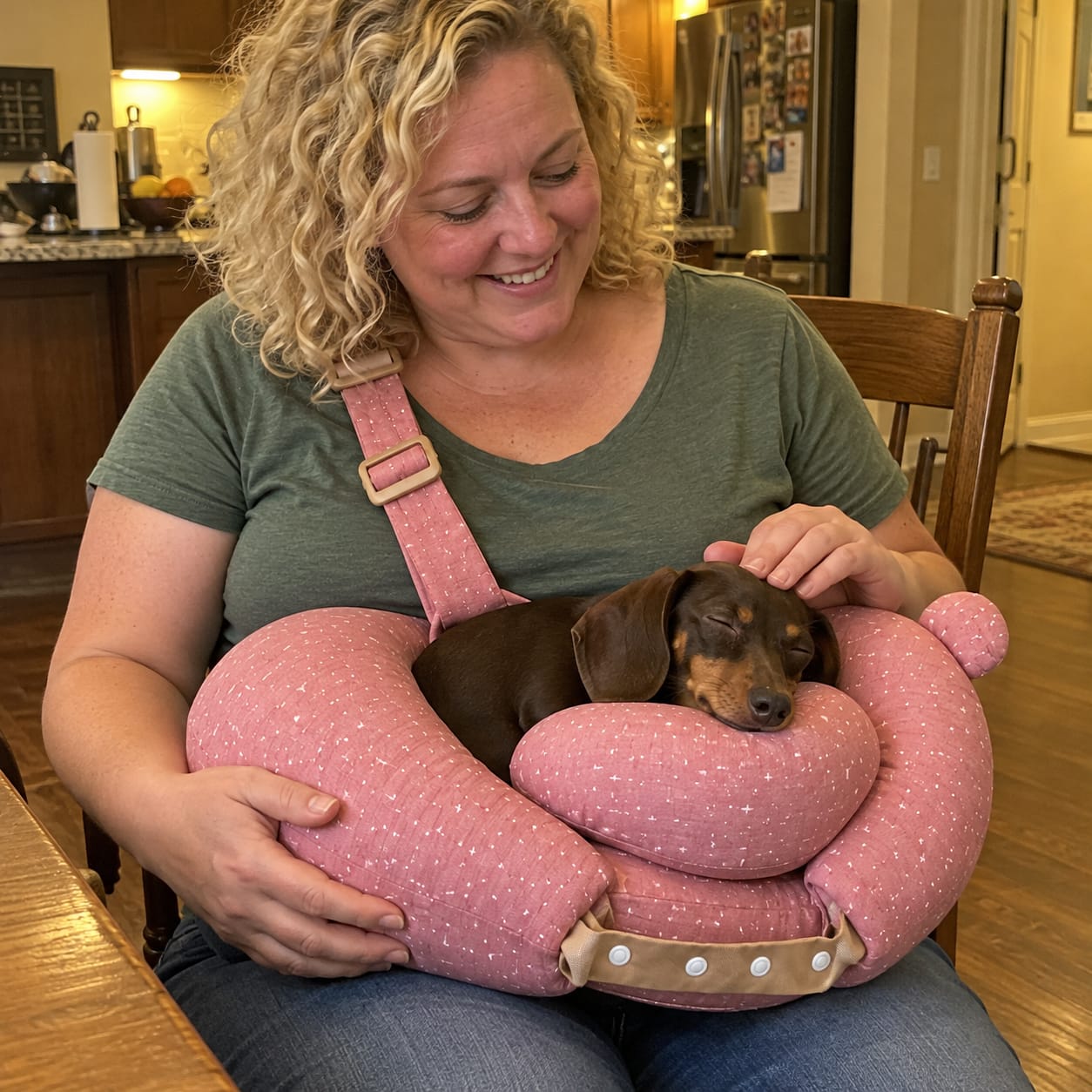 Customer photo review of TravelDog® - Cozy Lap Pillow