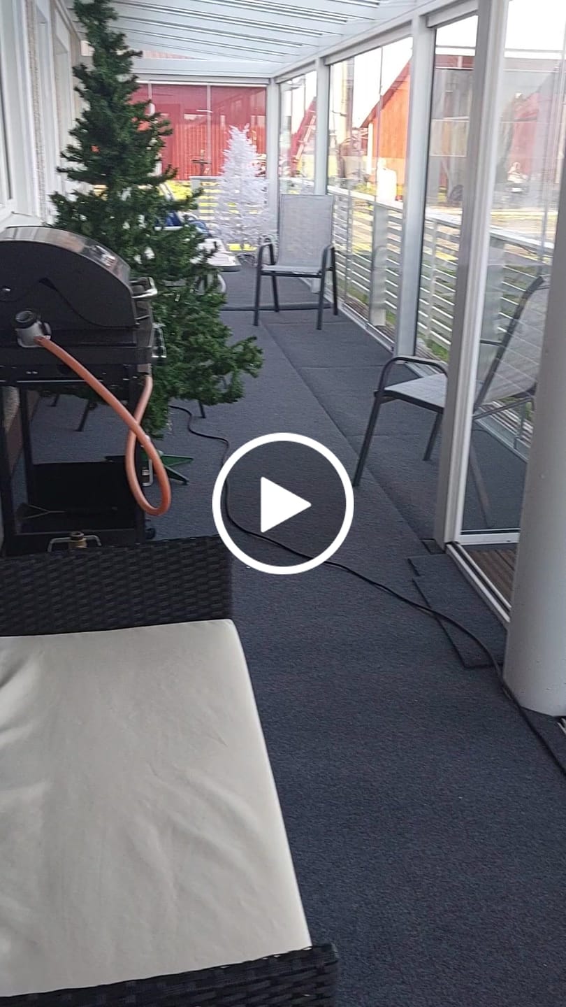Customer video review of Dry Step™ Termomatto 152 cm, täysi 20 metrin rulla