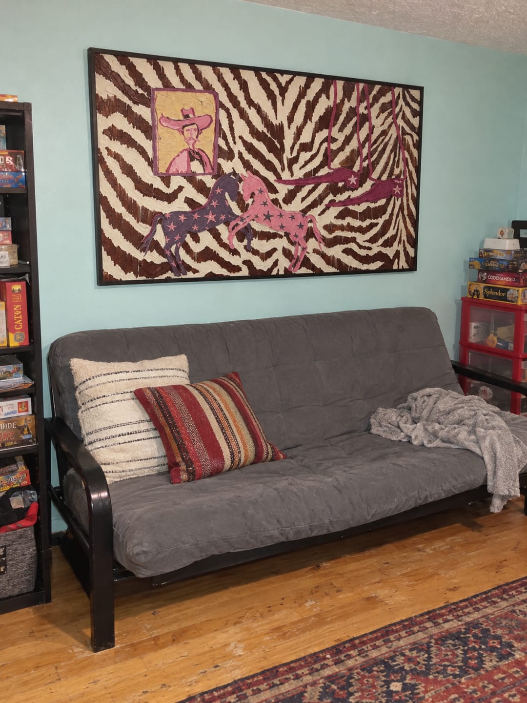 Customer photo review of Pink Horse Wall Art | Zebra Range