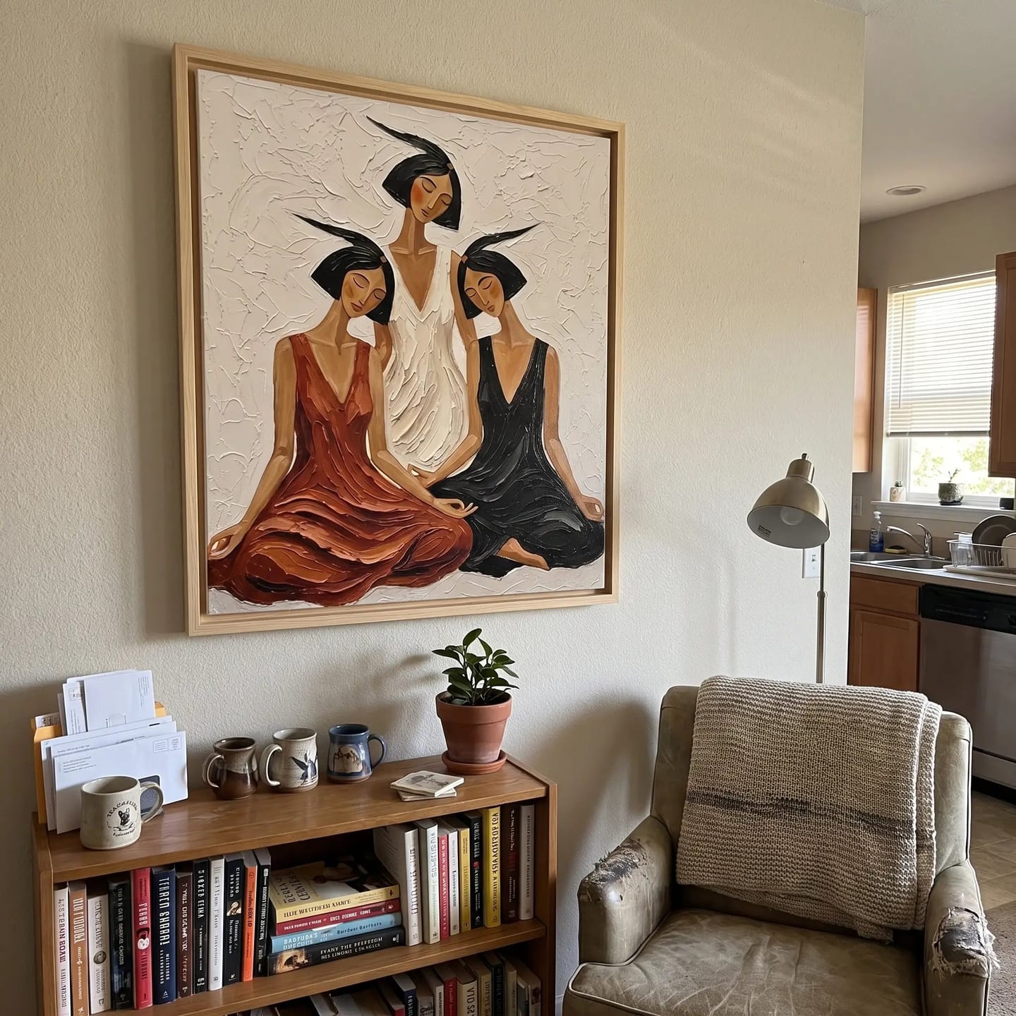 Customer photo review of Portrait Art Three Companions in Quiet Repose #PR413