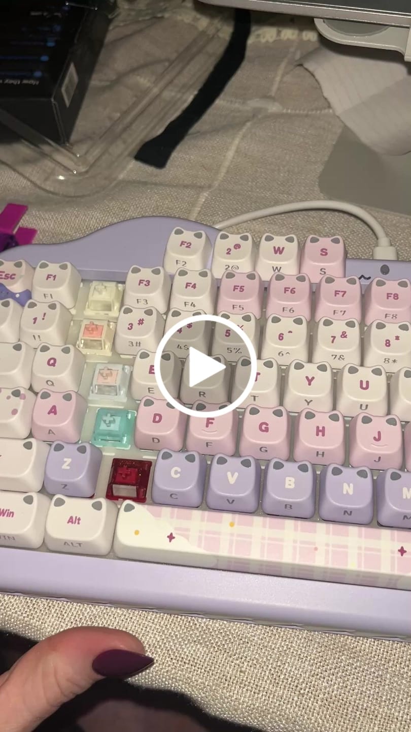 Customer video review of HMX Blossoms Linear Switch Factory Lubed (10PCS)