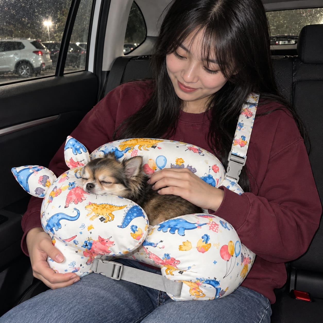 Customer photo review of TravelDog® - Cozy Lap Pillow