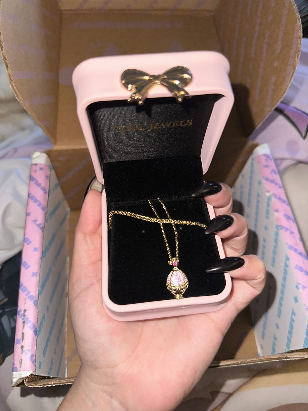 Customer photo review of Collar Madoka Kaname Soul Gem | Plata con Baño de Oro 18k  | Puella Magi Madoka Magica