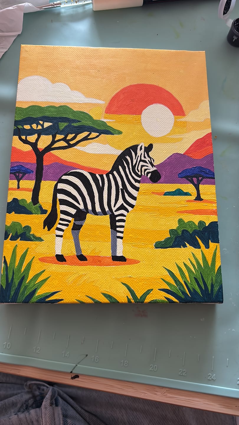 Customer photo review of 6 Mini Paintings | Dieren & Landschappen Set