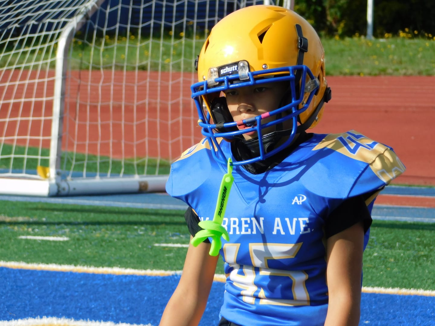 Customer photo review of Phenom Elite Hexa-Flow 4.0 Football Mouthguard – Team Color Edition (Adult & Youth)