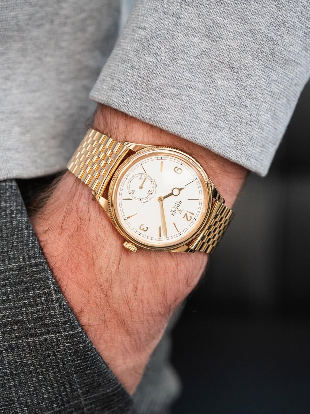 Customer photo review of Perpetual 1908 39mm Yellow Gold Intense White Dial m52508-0008