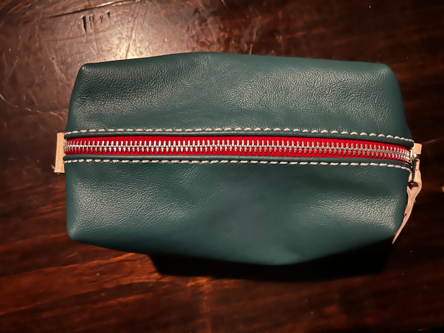 Customer photo review of Drum Dyed Cow Nappa, 2-3 oz | 50+ Colors