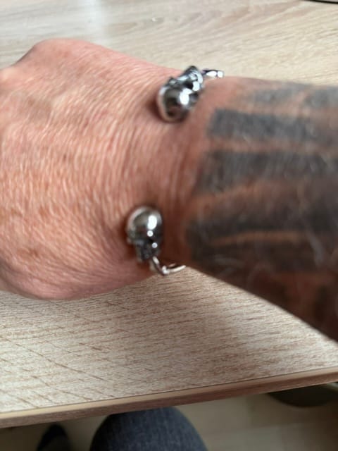 Customer photo review of SKULLED.