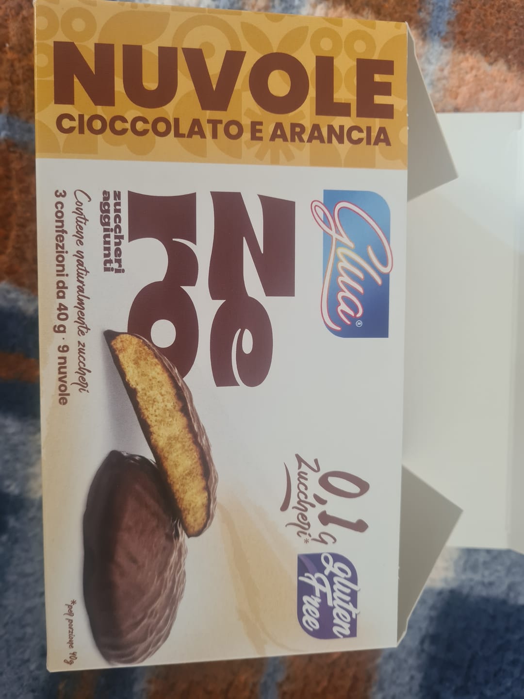 Customer photo review of Biscotti proteici Nuvole ricoperti di cioccolato e arancia