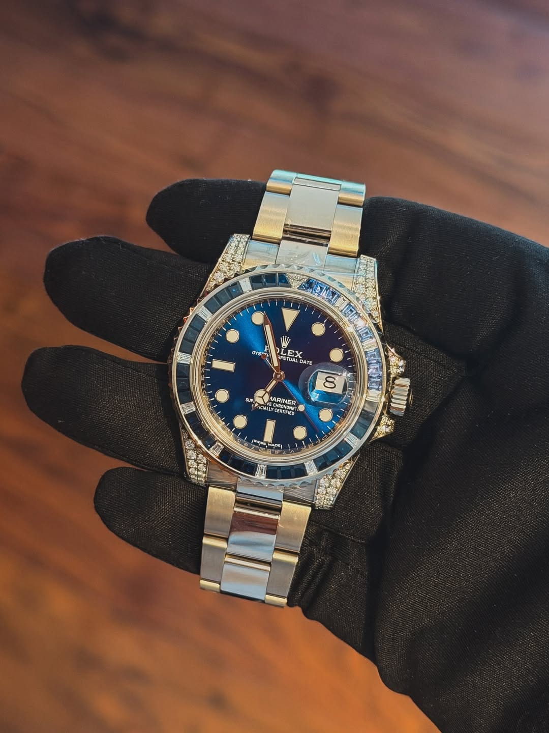 Customer photo review of Submariner Date 40mm 116659SABR White Gold Blue Dial Sapphire Diamond Bezel