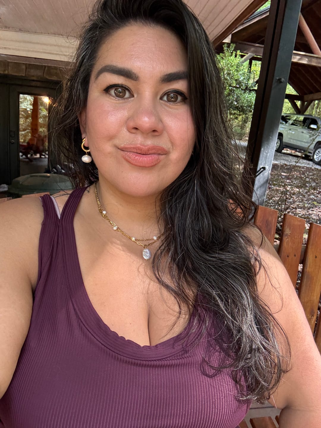 Customer photo review of Laney Pearl Necklace (Bundle)