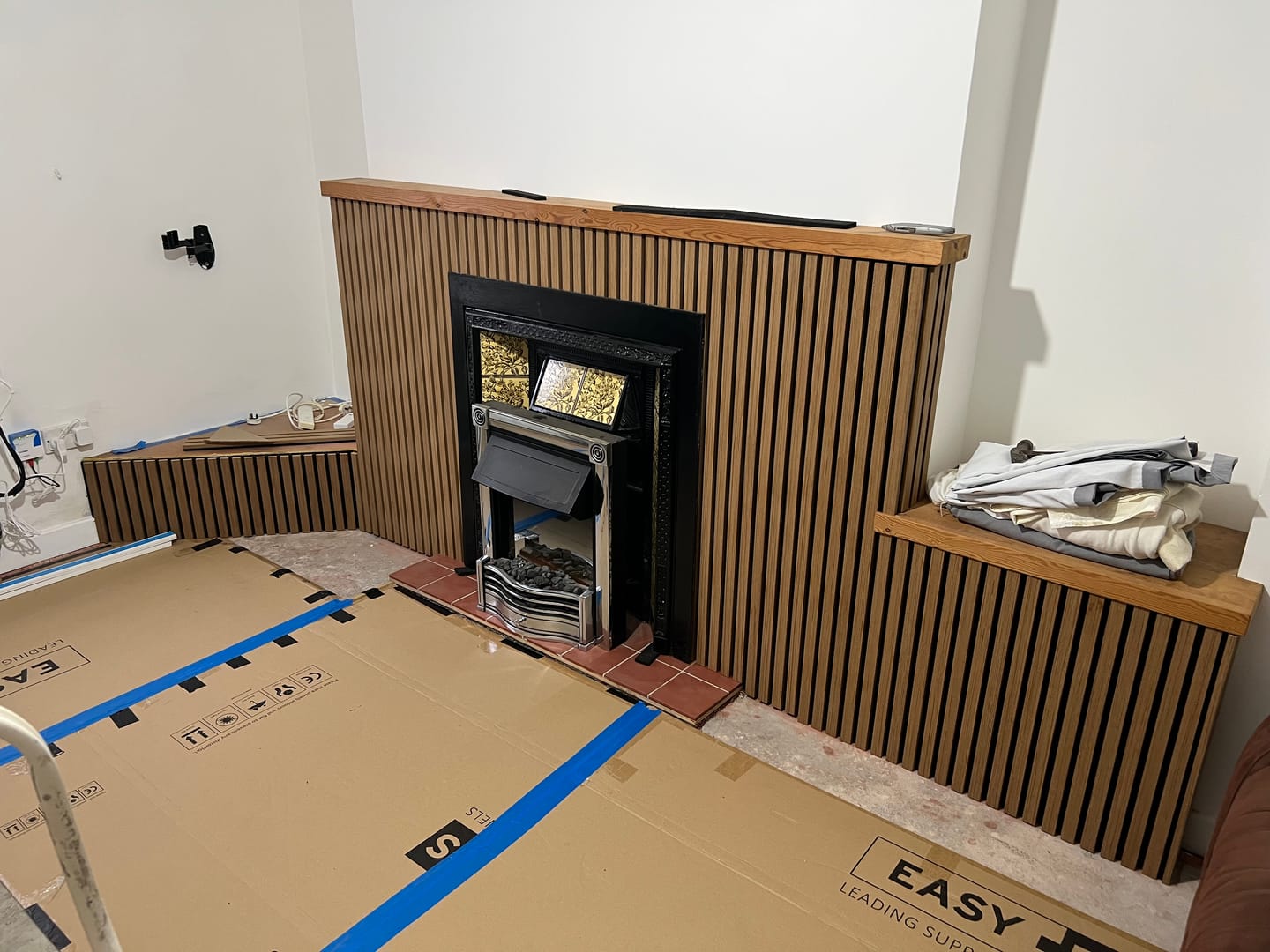 Customer photo review of Natural Oak Acoustic Wall Panel