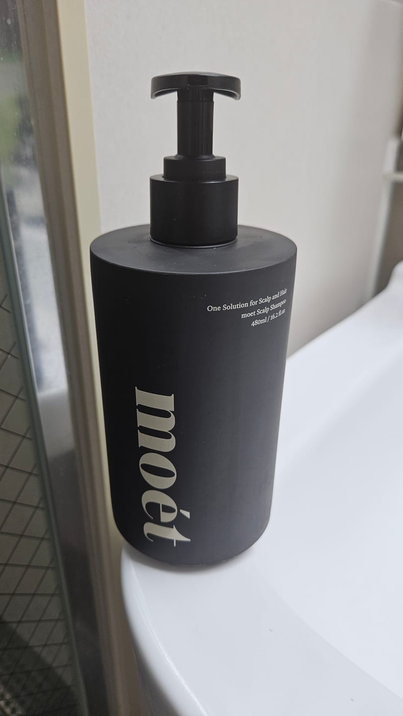 Customer photo review of moét Scalp Shampoo — Sulfate-Free Scalp Care 480ml