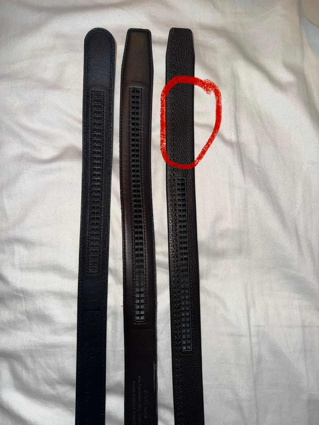 Customer photo review of Vittelo Belt - Full Grain