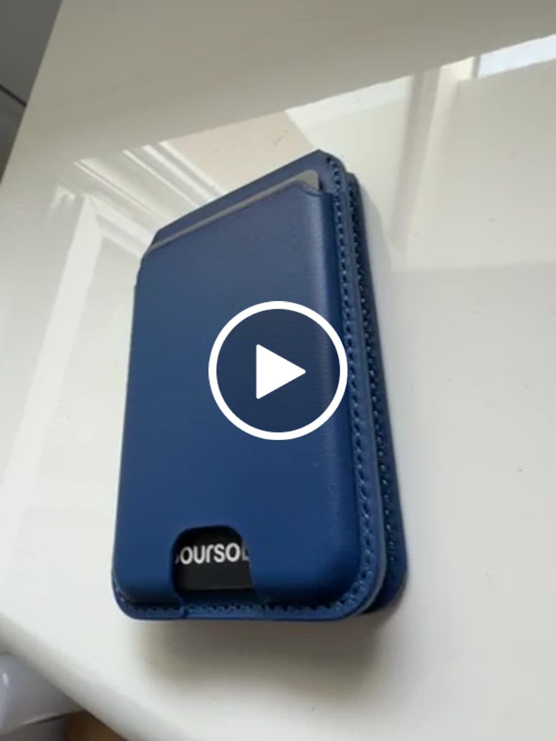 Customer video review of MagSafe Compatible Kickstand Leather Wallet - Sapphire Blue