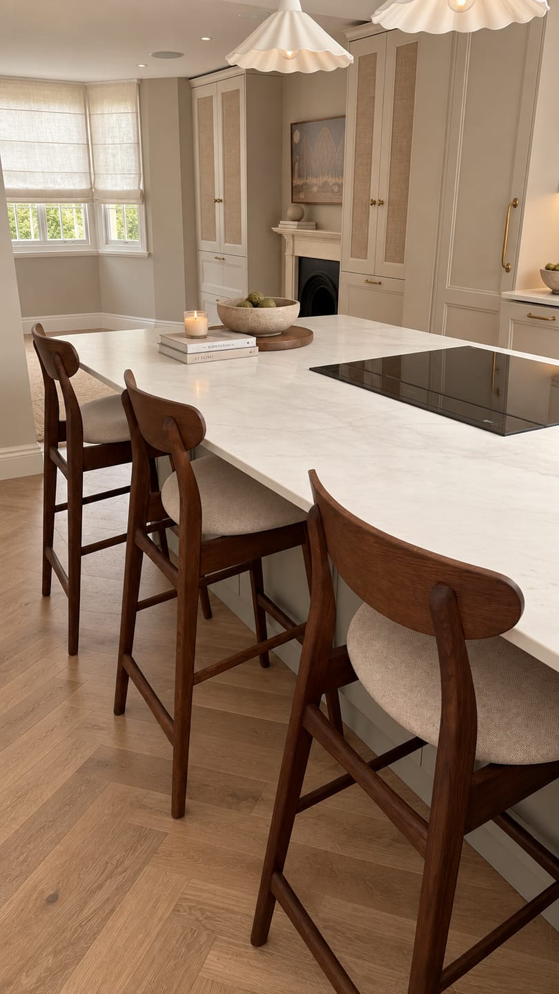 Customer photo review of Eva Walnut Bar Stool