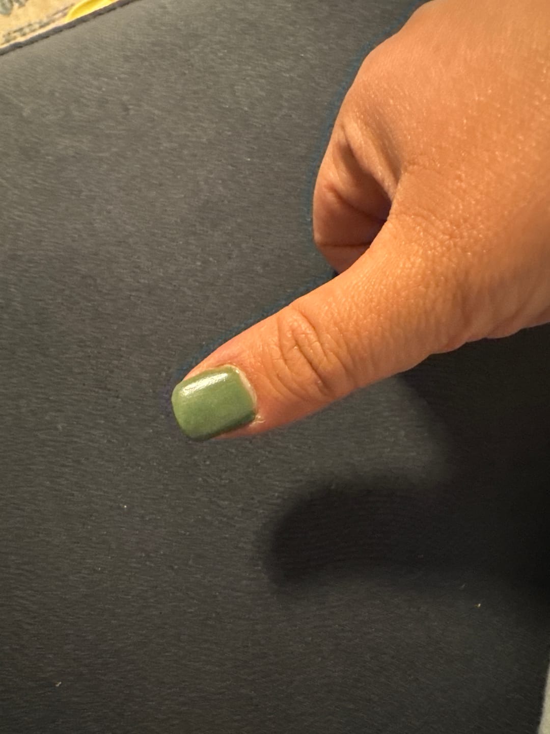 Customer photo review of Warm Olive Dipping Powder