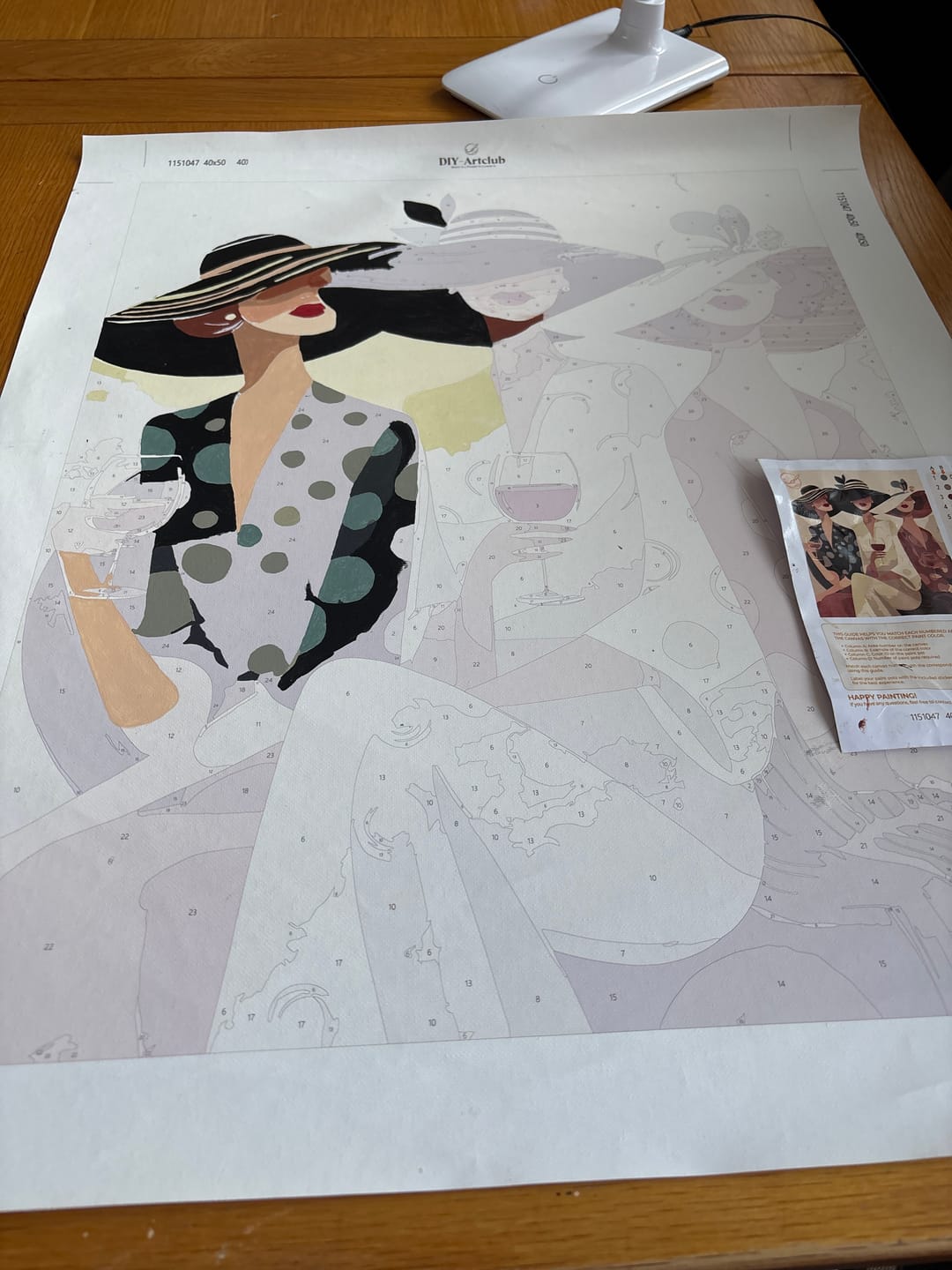 Customer photo review of Wine time | Paint by Number