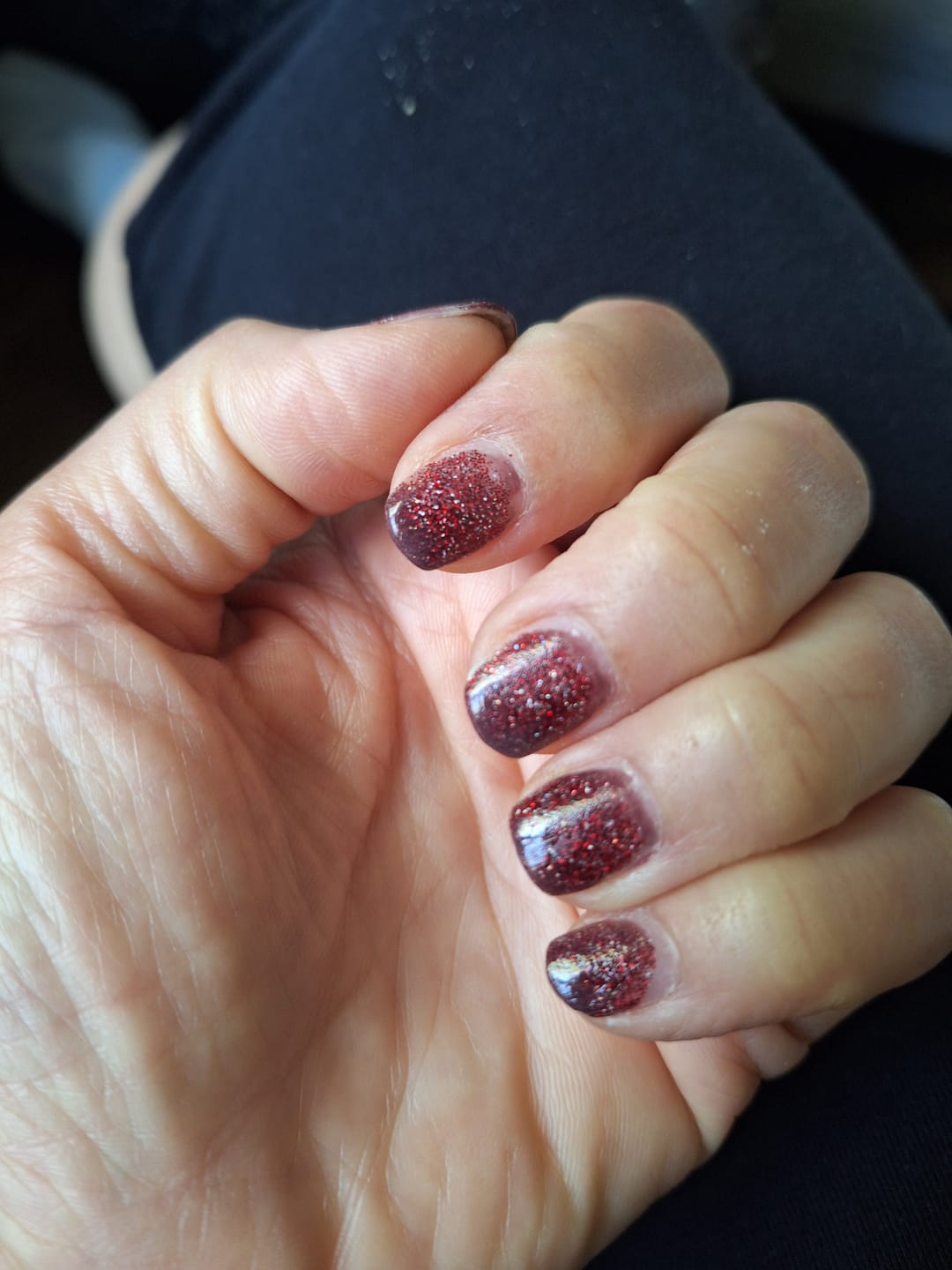 Customer photo review of Autumn Tea Gold Dipping Powder