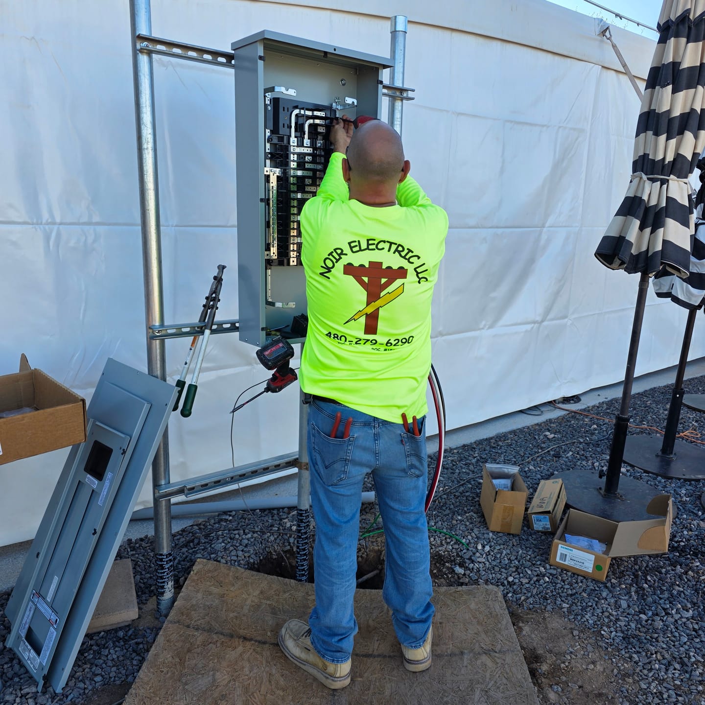Customer photo review of AA Safety Orange - Custom UPF Long Sleeve Shirt