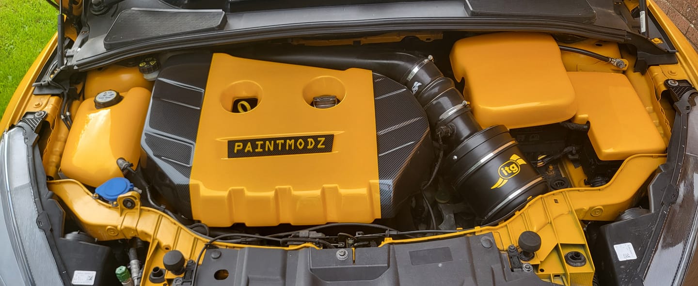 Customer photo review of Proform Small Engine Bay Dress Up Bundle - Mk3/3.5 Focus ST Petrol (Painted Finishes)