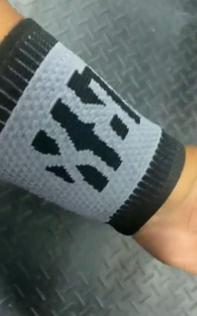 Customer photo review of LYFT-RX Slim Fit Sweatbands - 4PACK (Gray Dark/Light)