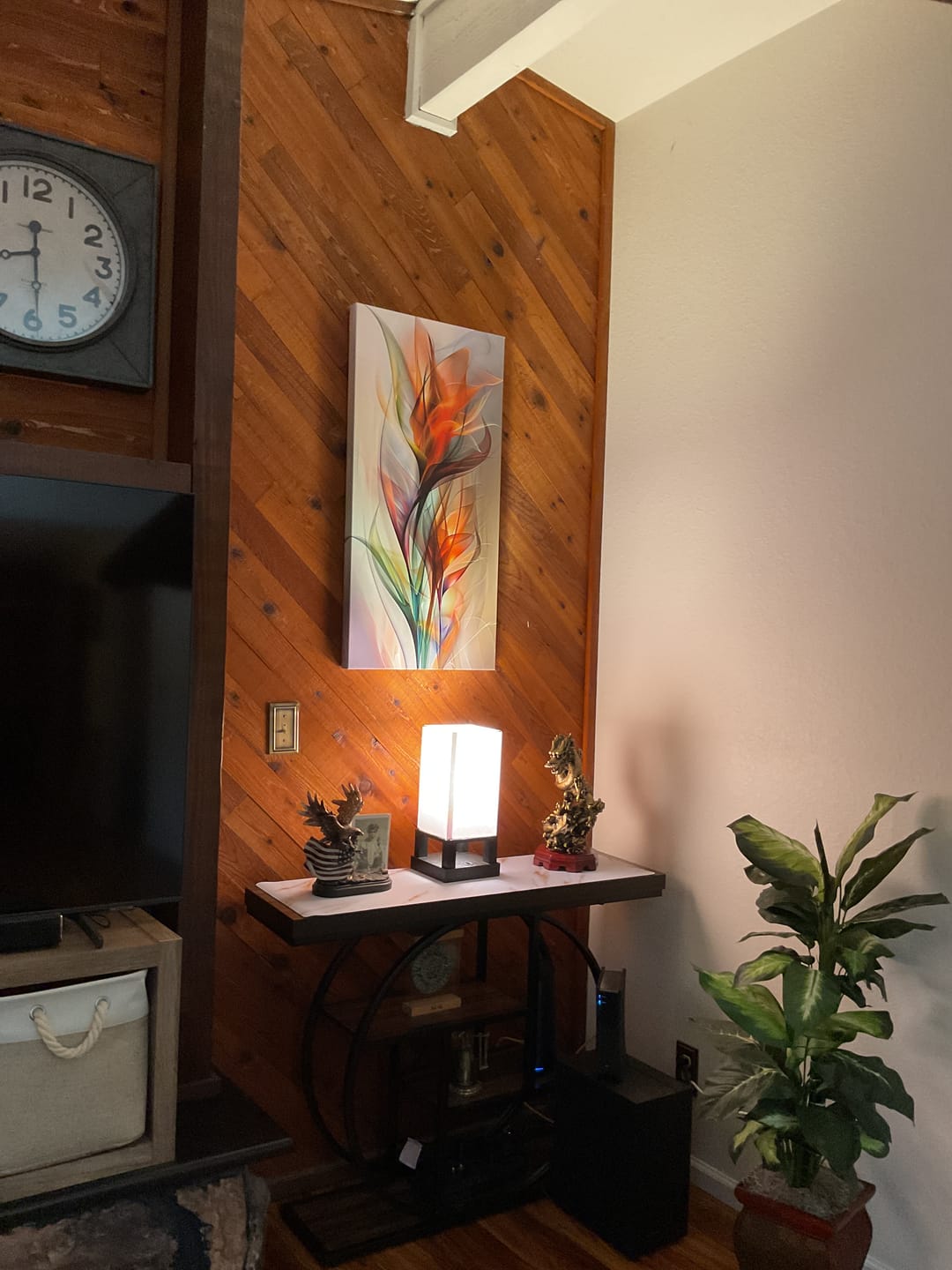 Customer photo review of FIERY BLOOMS CANVAS