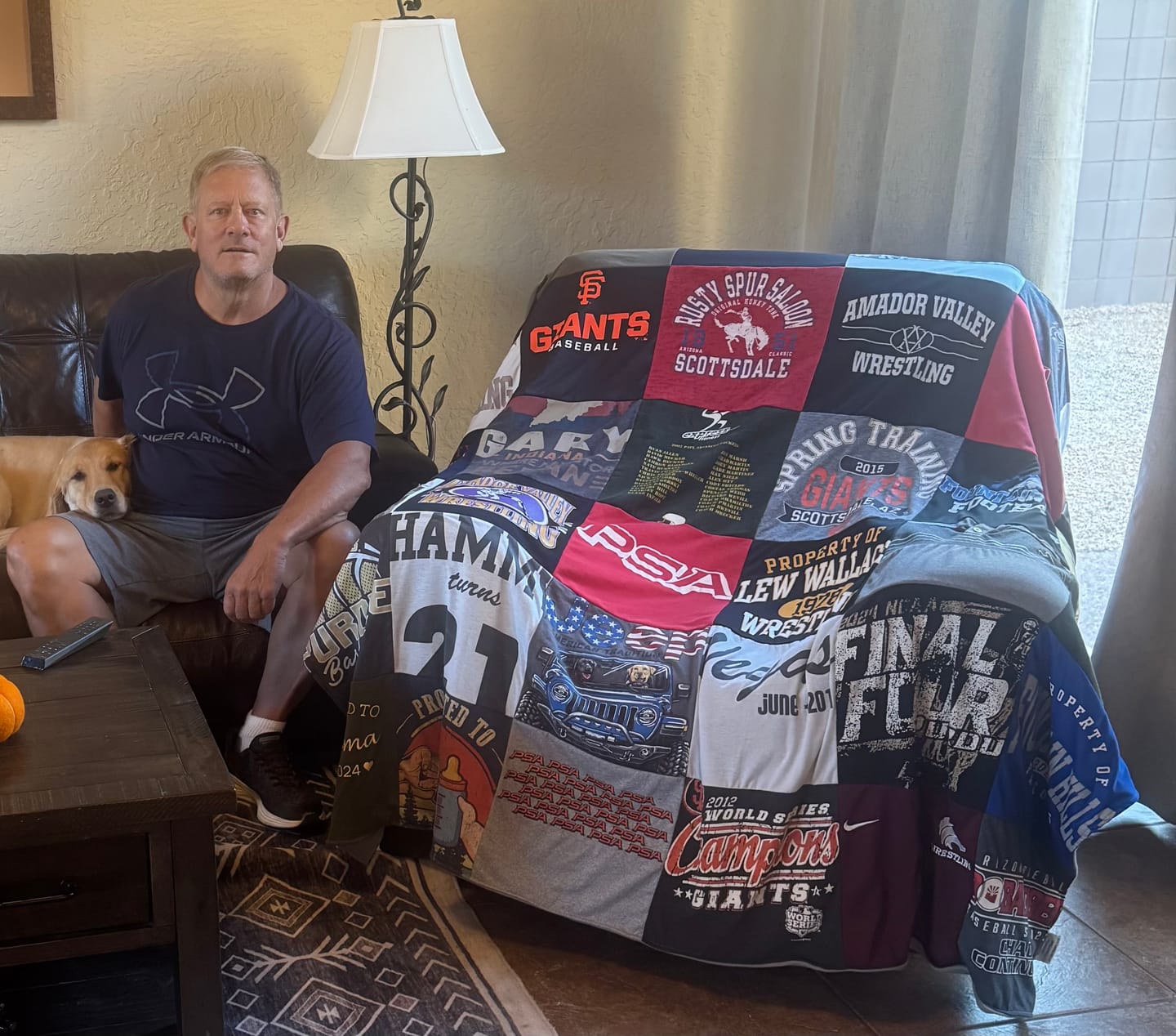 Customer photo review of Project Repat T-Shirt Quilt