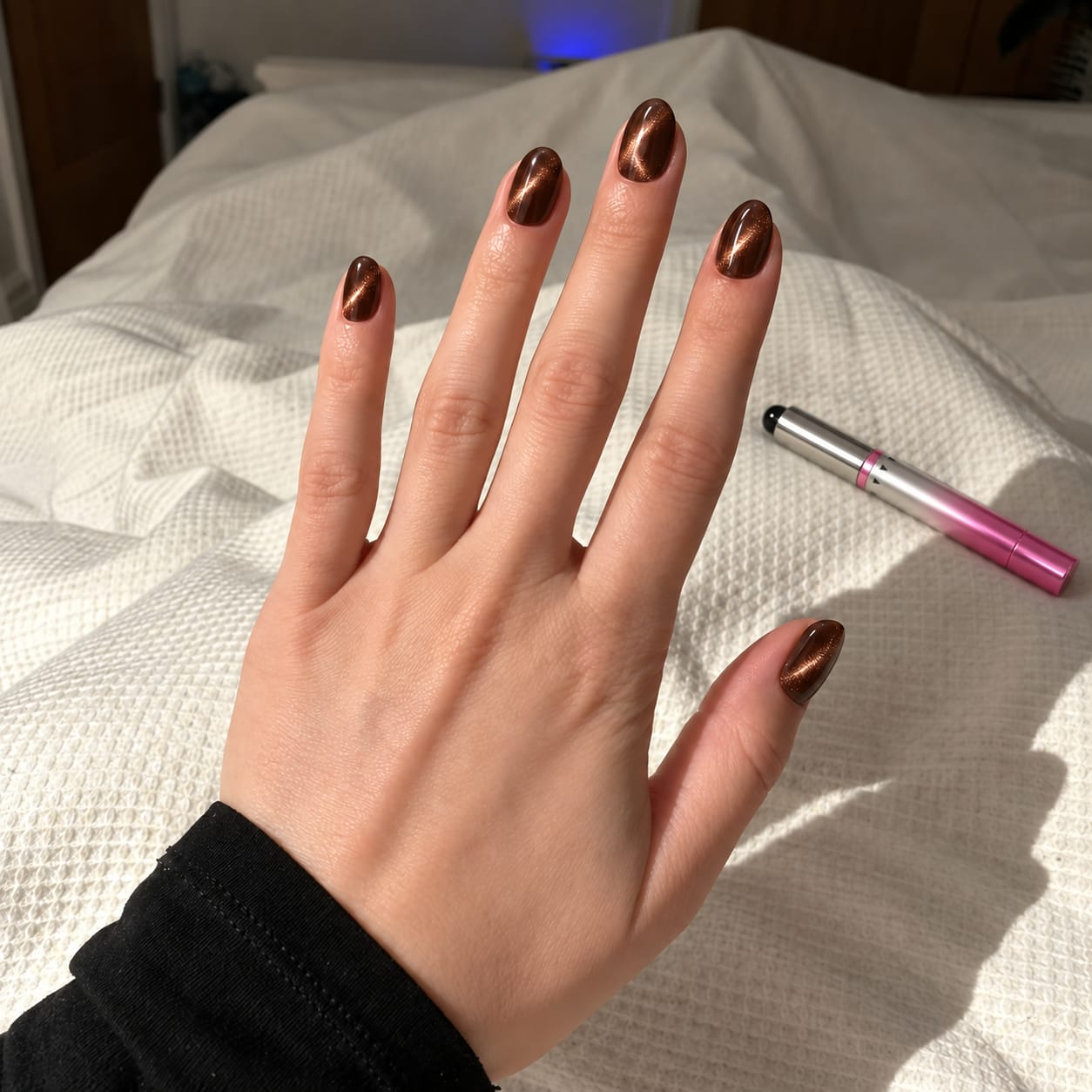 Customer photo review of Manicura ojo de gato profesional