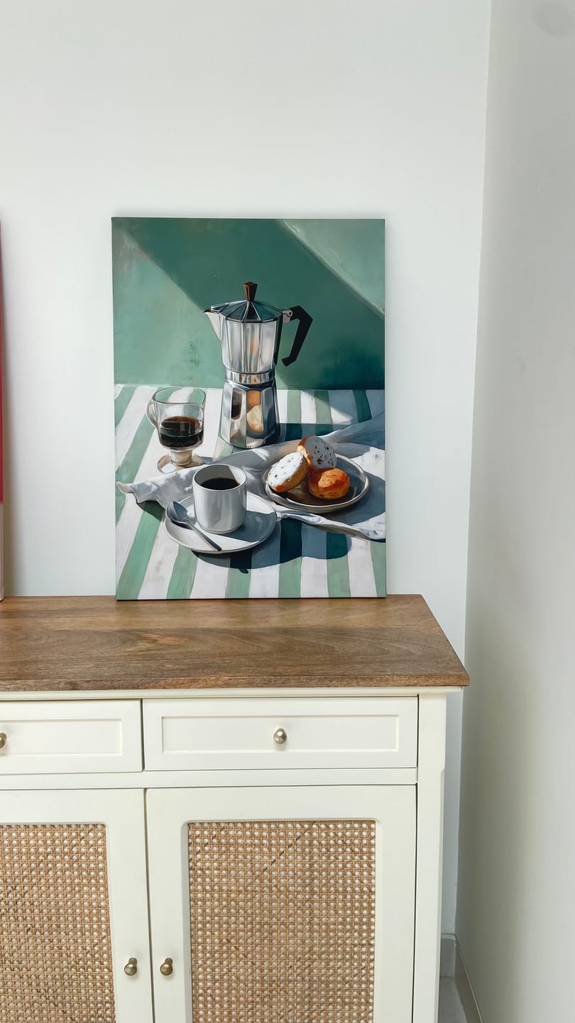 Customer photo review of Morning Ritual - Dining Room Wall Art