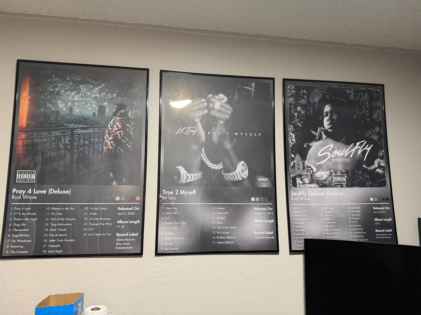 Customer photo review of Lil Tjay — True 2 Myself Album Poster