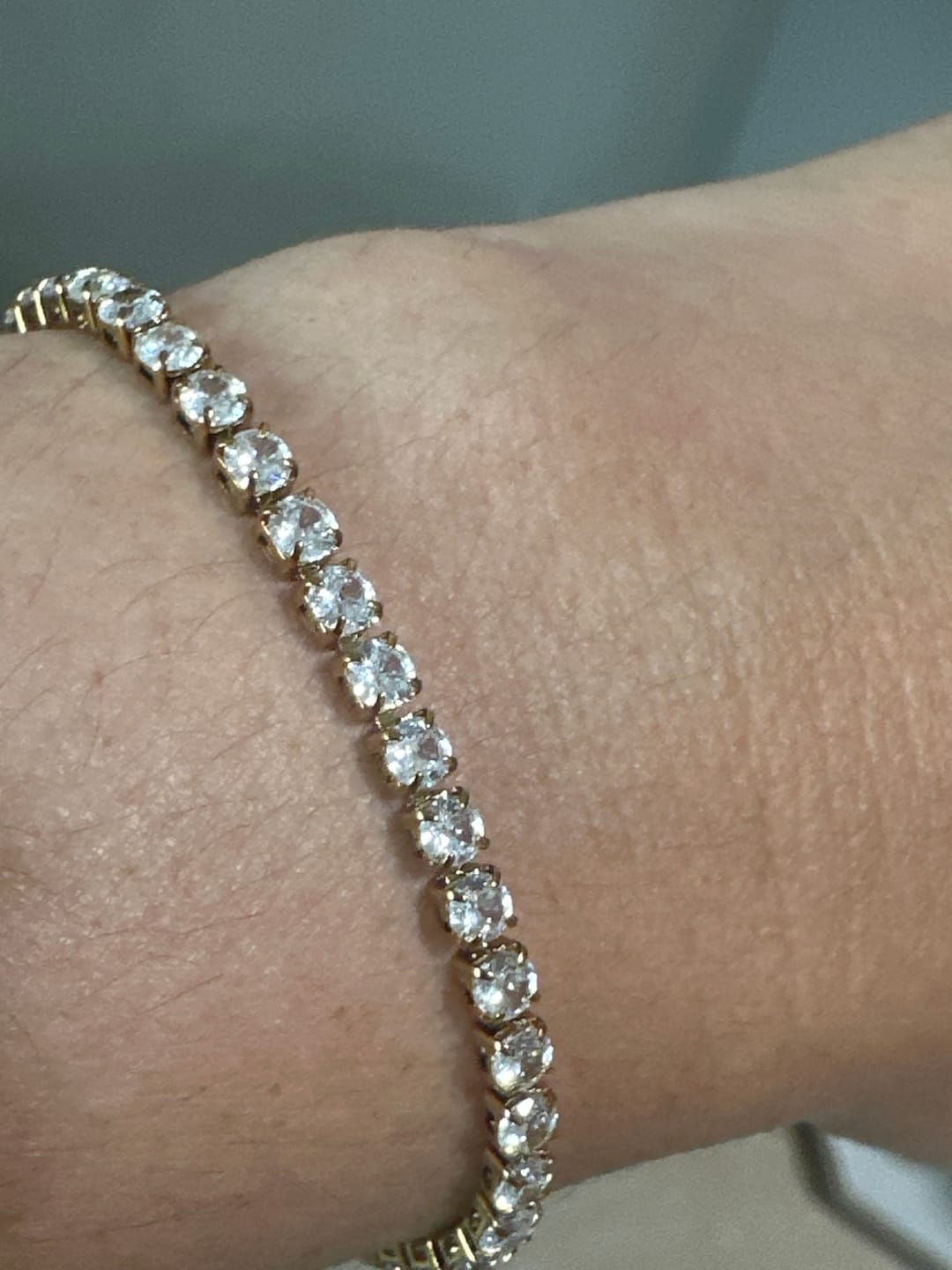Customer photo review of Pulsera Tennis 3 mm