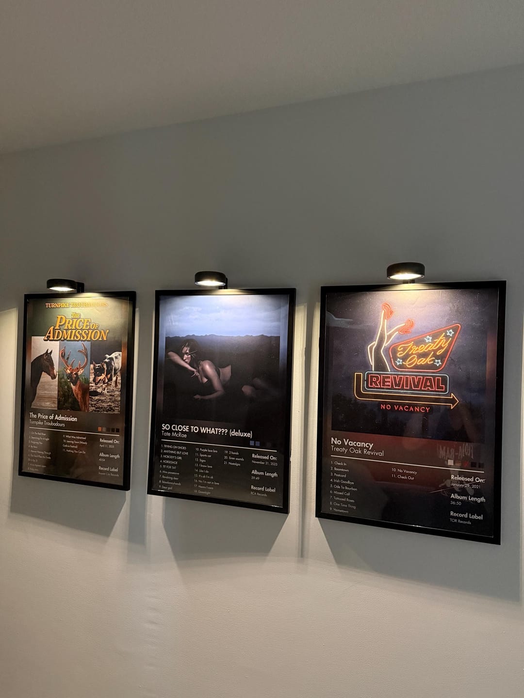 Customer photo review of Treaty Oak Revival — No Vacancy Album Poster