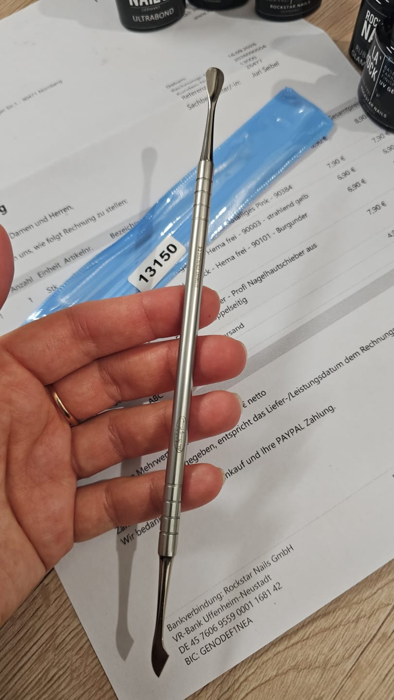 Customer photo review of Metall Pro Pusher – Profi Nagelhautschieber aus Edelstahl, doppelseitig