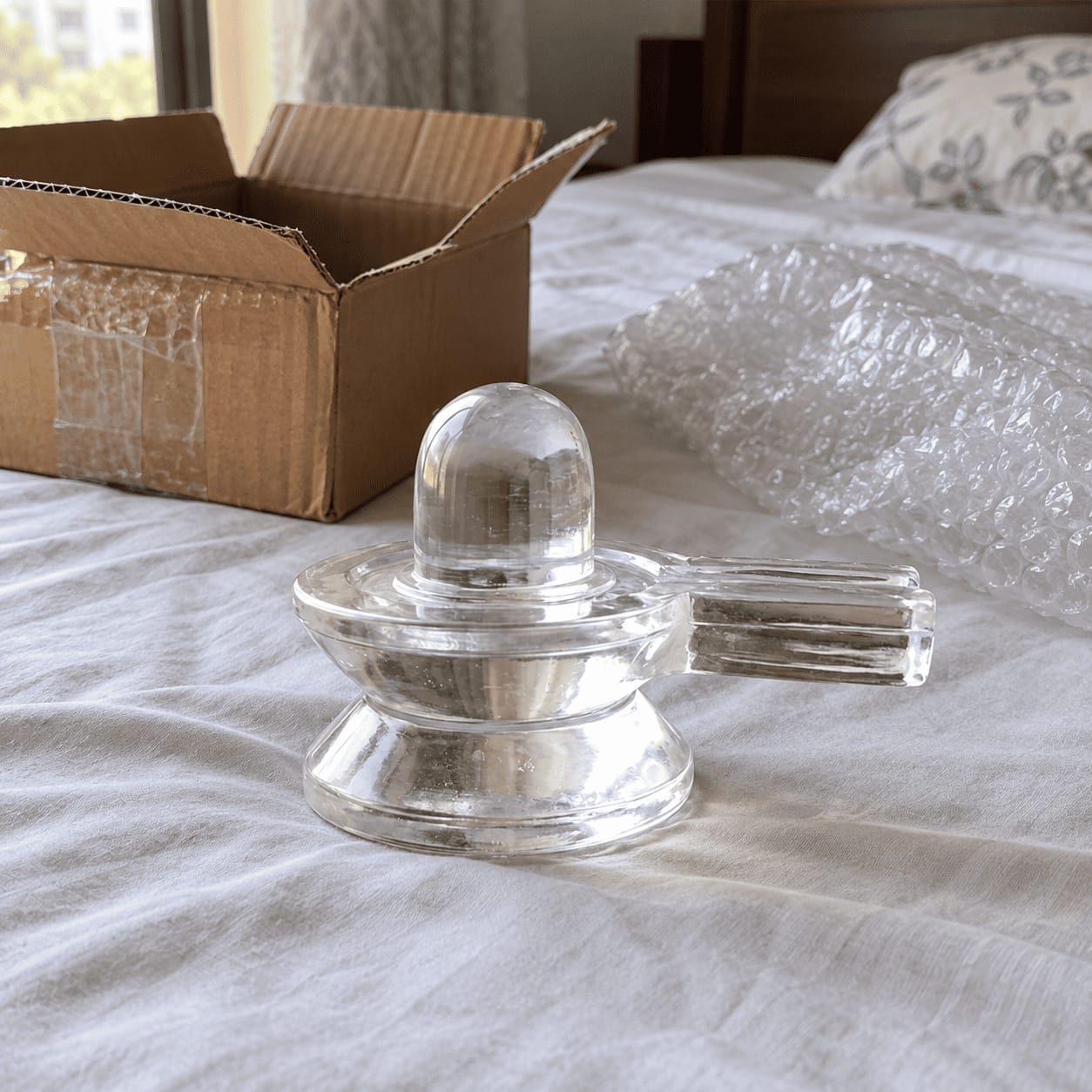 Customer photo review of Sphatik (Crystal) Shivling