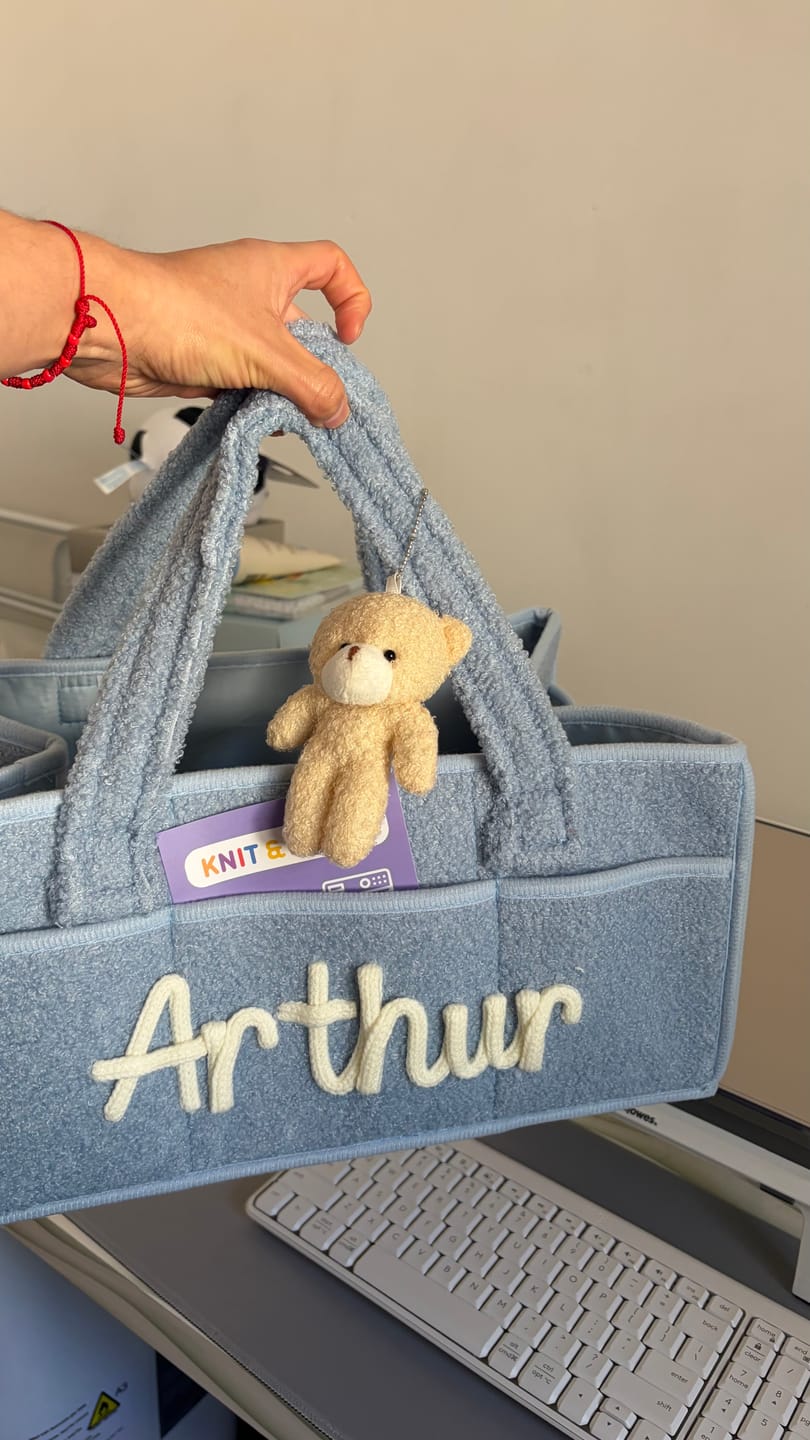 Customer photo review of K&C - Personalized Baby Storage Basket