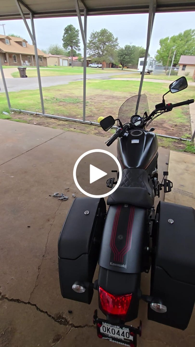 Customer video review of 42L - Baldur Extra Large Kawasaki Vulcan S VN650 Leather Wrapped Motorcycle Hard Saddlebags