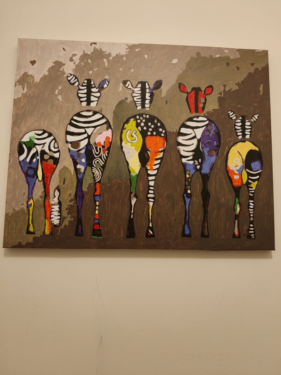Customer photo review of Colorful Zebra Family Cartoon