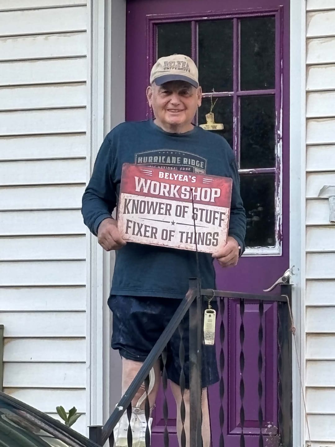 Customer photo review of This's His Garage Sign - Personalized Horizontal Garage Sign