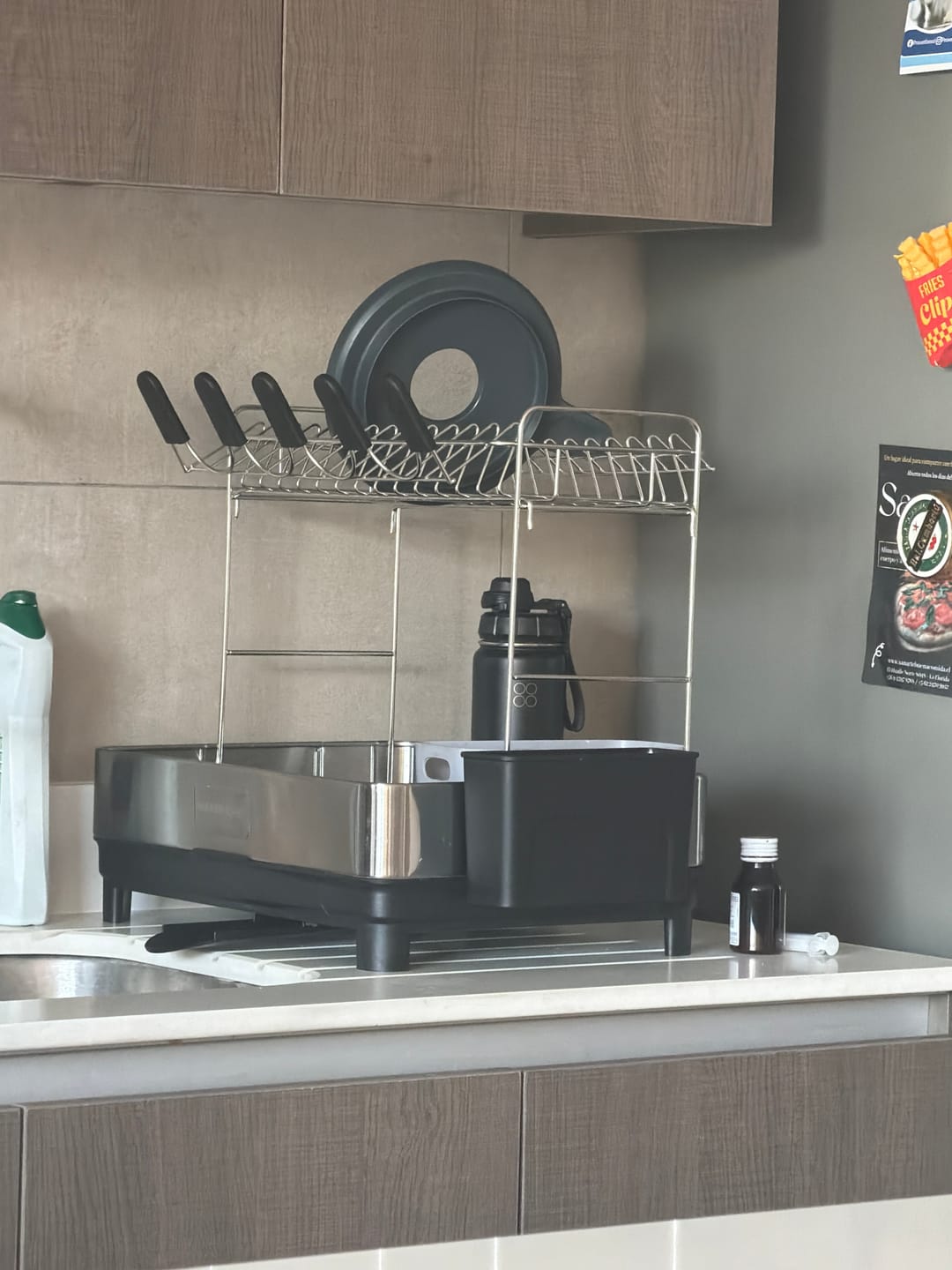 Customer photo review of Escurridor De Platos Inoxidable De 2 Niveles Organizador De Cocina