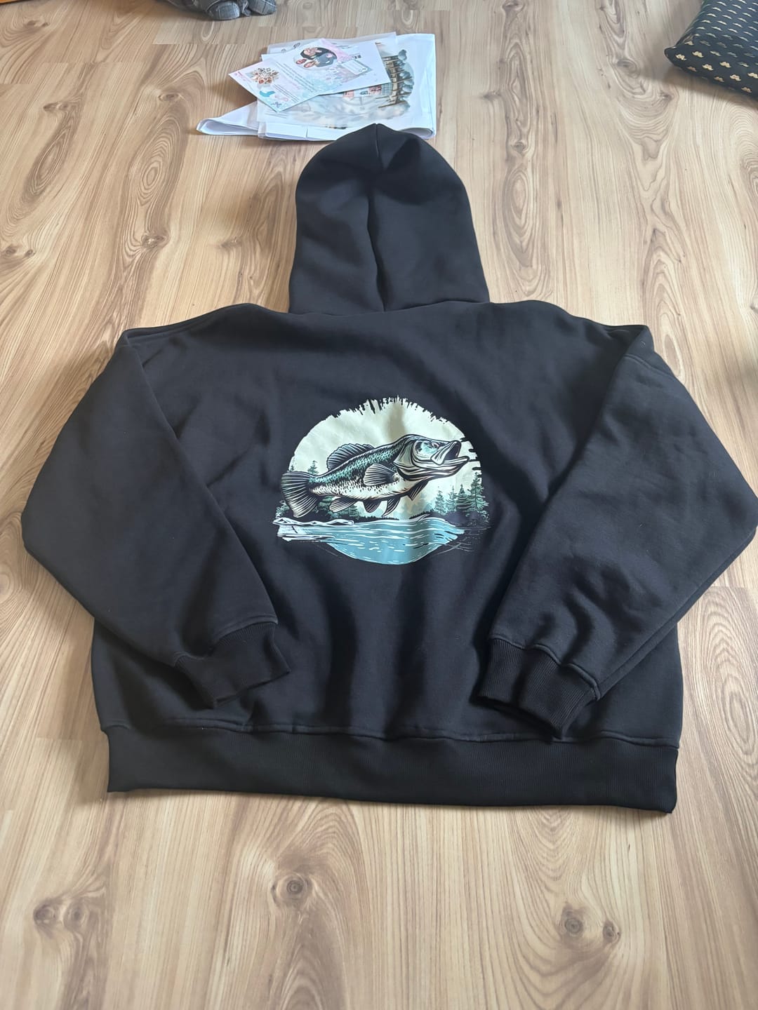 Customer photo review of Bügelbild Fisch Angeln