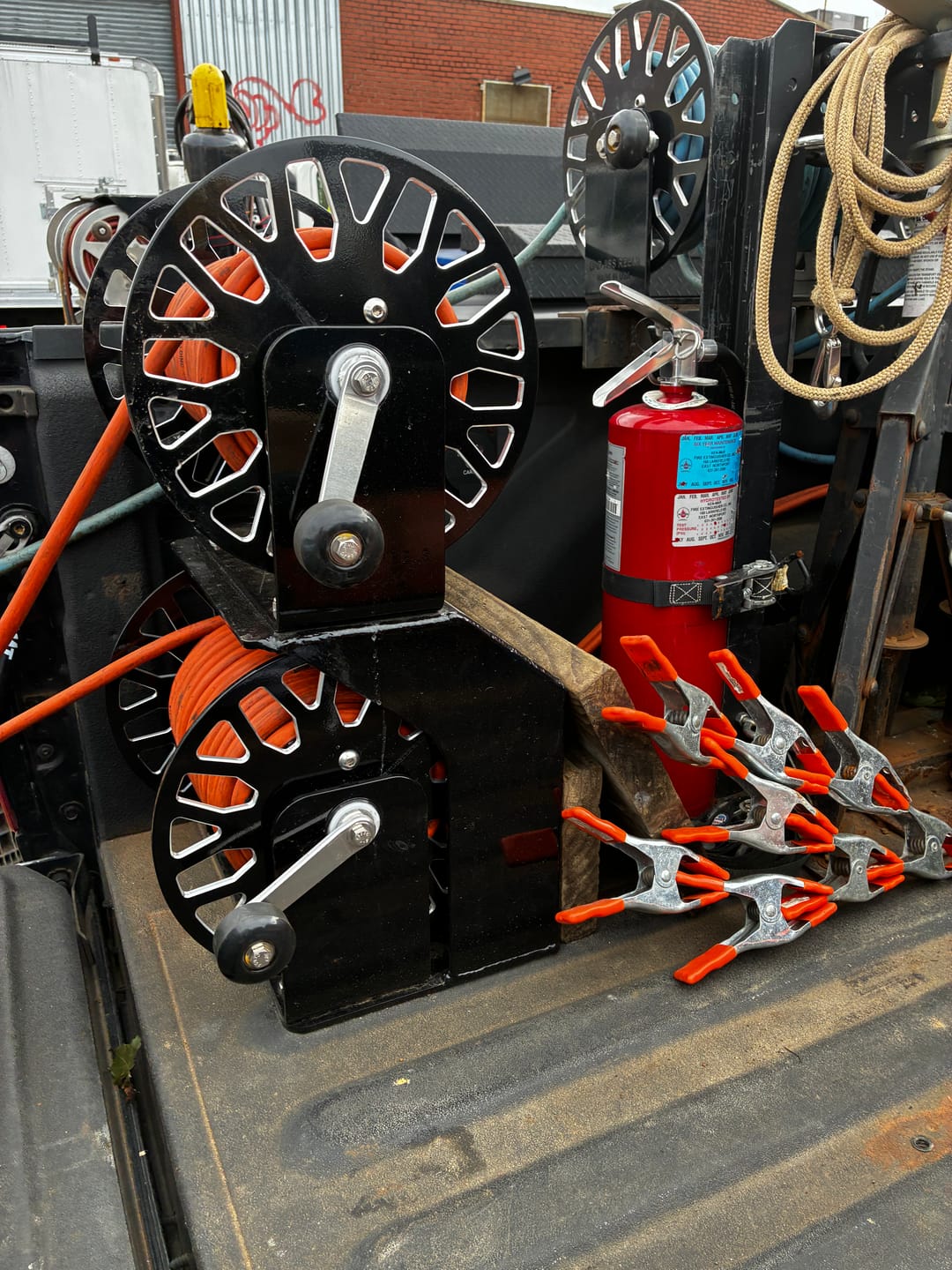 Customer photo review of BadAssReels FF19 Black Welding Cable Reel