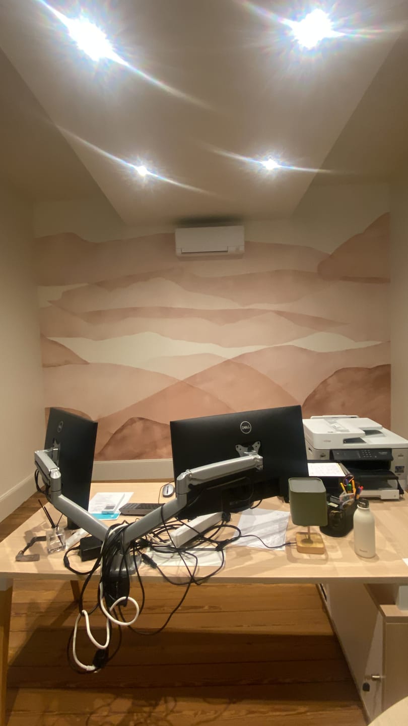 Customer photo review of Papier peint panoramique velours d'automne