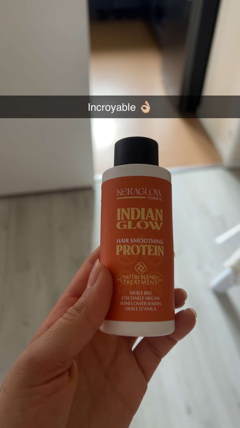 Customer photo review of Lissage indien Keraglow 120ml+ shampooing - masque et sérum compris