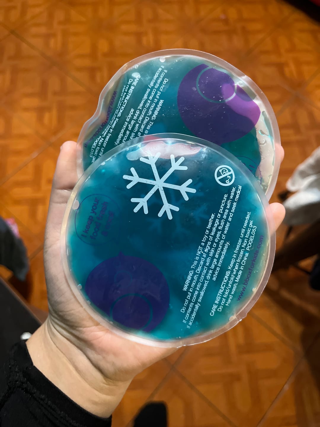 Customer photo review of Gel Cooler Pack de 2 un